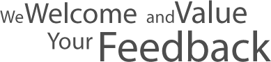we value your feedback